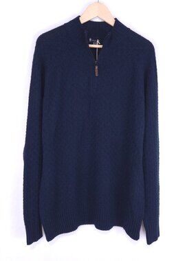 Smartwool Men's Navy Cozy Lodge Half-Zip Sweater